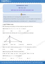 Đề thi học kì 2 Toán 7 - Đề số 9
